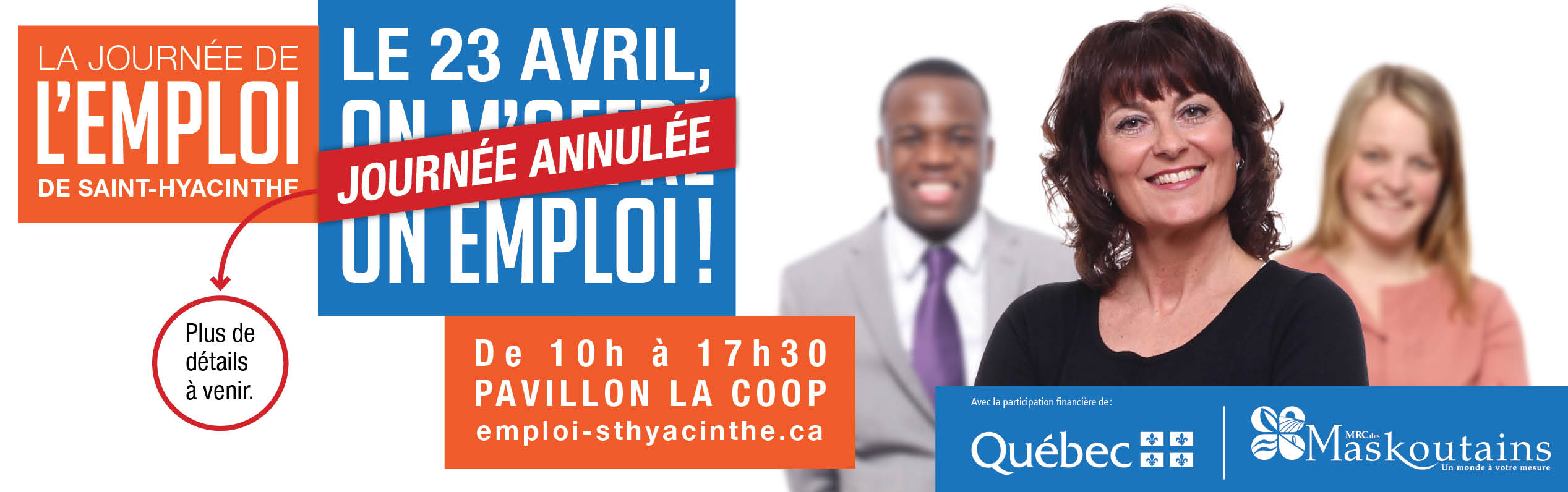 Annulation de la journée de l'emploi de Saint-Hyacinthe